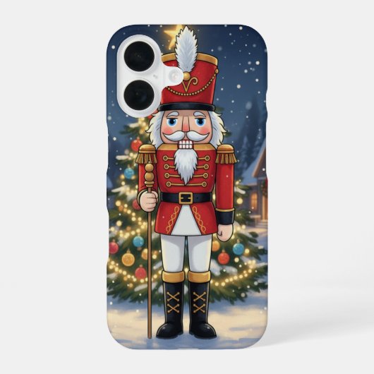 Minimal Forest Cat iPhone Case iPhone 16ケース (裏面)