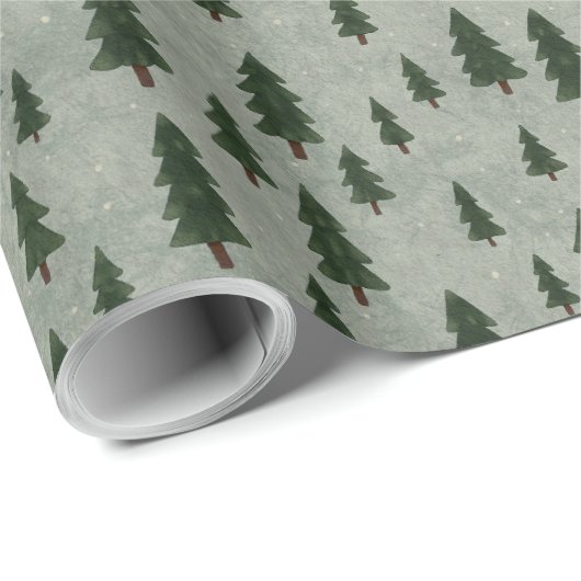 Minimal Forest Pattern Wrapping Paper ラッピングペーパー (ロールコーナー)