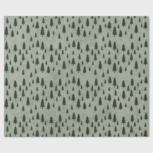 Minimal Forest Pattern Wrapping Paper ラッピングペーパー (フラット)