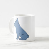 Minimal French Bulldog Design コーヒーマグカップ (正面左)