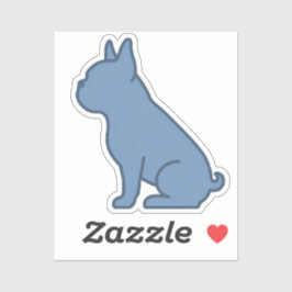 Minimal French Bulldog Design シール
