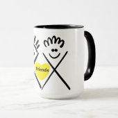 Minimal Friends – Line Art マグカップ (正面右)