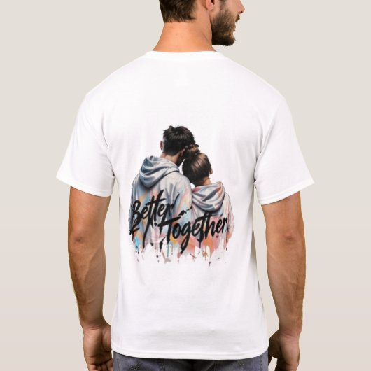 Minimal Front Logo Back Print T-Shirt | Good Vibes Tシャツ (裏面)