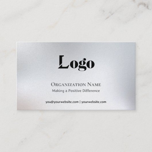 Minimal Fundraising Business Card 名刺 (正面)
