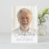 Minimal Funeral Memorial Photo Celebration of Life プログラム (スタンド正面)