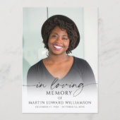 Minimal Funeral Memorial Photo In Loving Memory プログラム (正面)
