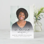 Minimal Funeral Memorial Photo In Loving Memory プログラム (スタンド正面)