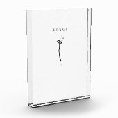 minimal fungi aesthetic line art nature concept de フォトブロック (左)