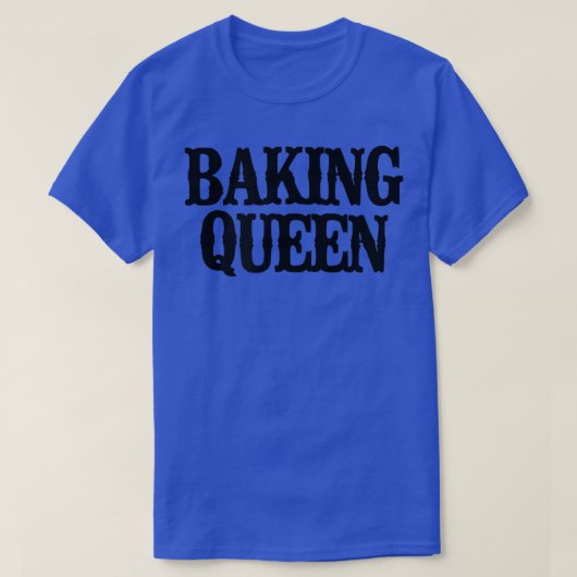 Minimal Funny Baking Queen 2355 Tシャツ (デザイン正面)