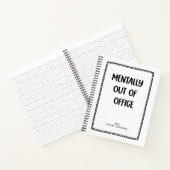 Minimal Funny Coworker Office Name Year ノートブック (内部)