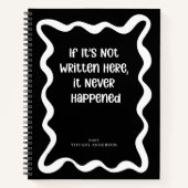 Minimal Funny Coworker Students Name Year ノートブック (正面)