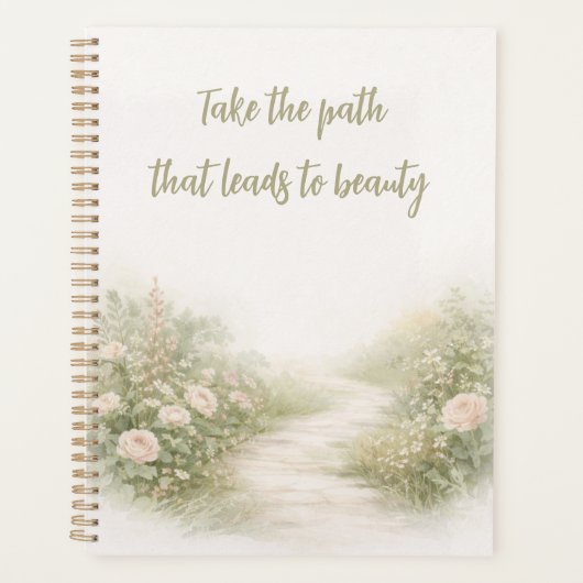 Minimal Garden Path Inspirational Planner プランナー手帳 (正面)