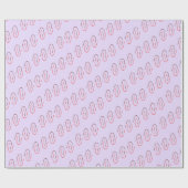 Minimal Geometric Abstract Line Pattern ラッピングペーパー (フラット)