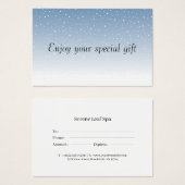 Minimal Gift Certificate Card for Small Businesses (正面&裏面)
