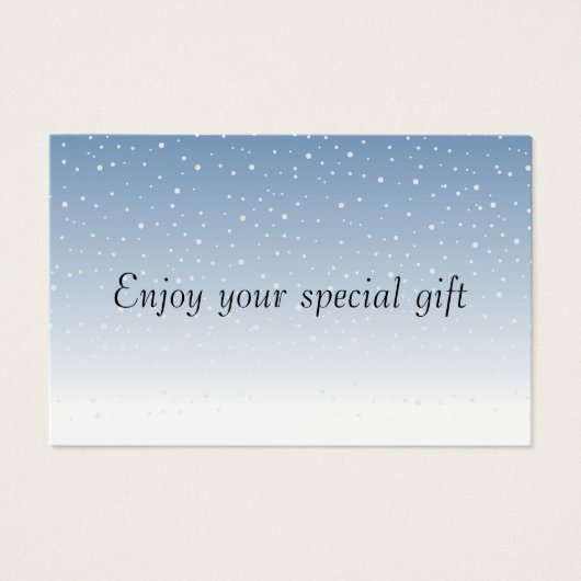 Minimal Gift Certificate Card for Small Businesses (正面)