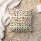 Minimal Gingerbread Pattern クッション (ブランケット)
