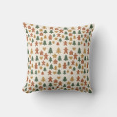 Minimal Gingerbread Pattern クッション (正面)