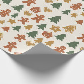 Minimal Gingerbread Pattern ラッピングペーパー (角)