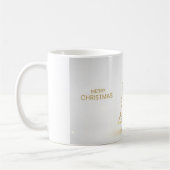 Minimal Gold Christmas Tree Mug コーヒーマグカップ (左)