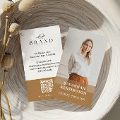 Minimal Gold Modern Professional Consultant Photo 名刺