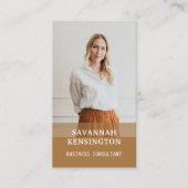 Minimal Gold Modern Professional Consultant Photo 名刺 (正面)