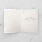 Minimal Gold Photo Christmas Card シーズンカード (内部)
