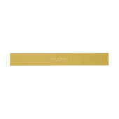 Minimal Gold Text Classic Wedding Envelope 招待状ベリーバンド (フラット)
