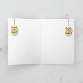 Minimal Golden Christmas Tree Card | Elegant Holid カード (内部)
