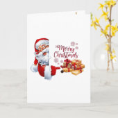 Minimal Golden Christmas Tree Card | Elegant Holid カード (黄色い花)