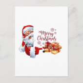 Minimal Golden Christmas Tree Card | Elegant Holid ポストカード (正面)