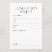 Minimal Graceful Elegance Graduate advice & wishes アドバイスカード (正面)