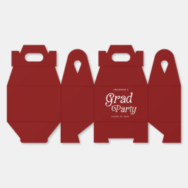 Minimal Grad Party Retro Graduation Favor Boxes フェイバーボックス