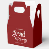 Minimal Grad Party Retro Graduation Favor Boxes フェイバーボックス (見開き)