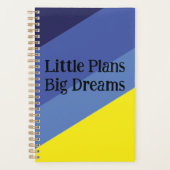 Minimal Gradient Notebook – Yellow & Blue Theme プランナー手帳 (正面)