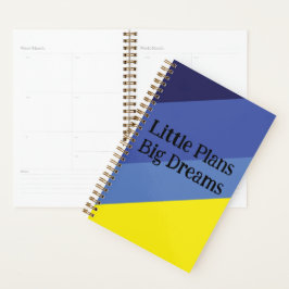 Minimal Gradient Notebook – Yellow & Blue Theme プランナー手帳