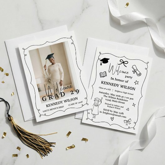 Minimal Graduation Invitation | Class of 2026 招待状