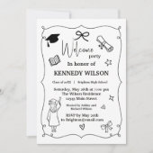 Minimal Graduation Invitation | Class of 2026  招待状 (正面)