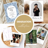 Minimal Graduation Photo Announcement 招待状