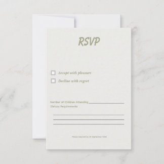 Minimal Graduation RSVP Card Template サンキューカード