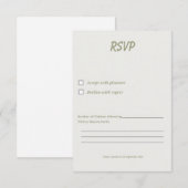Minimal Graduation RSVP Card Template サンキューカード (正面/裏面)