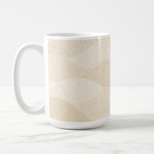 Minimal Grain Texture ,Soft, Neutral pattern コーヒーマグカップ (左)