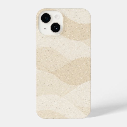 Minimal Grain Texture ,Soft, Neutral pattern iPhoneケース (裏面)