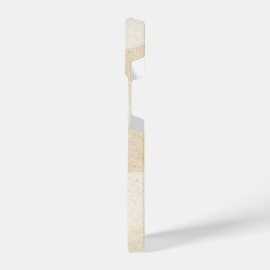Minimal Grain Texture ,Soft, Neutral pattern iPhoneケース (左側面)