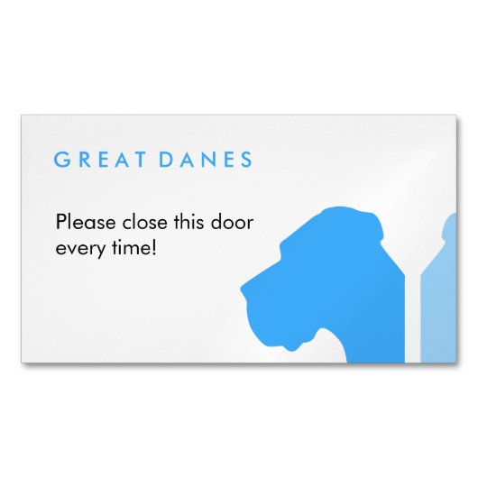 Minimal Great Dane ID series マグネット名刺 (正面)