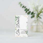 Minimal Greenery Enclosure Card Invitation エンクロージャーカード (スタンド正面)