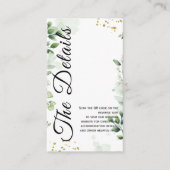 Minimal Greenery Enclosure Card Invitation エンクロージャーカード (正面)