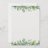 Minimal Greenery Wedding Invitation Gold Arch 招待状 (裏面)