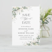 Minimal Greenery Wedding Save The Date セーブザデート (スタンド正面)