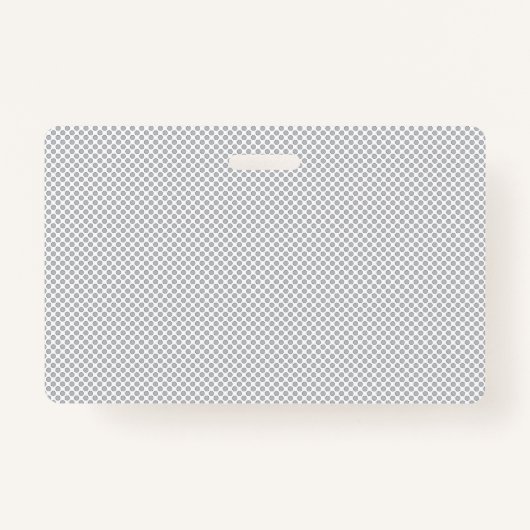 Minimal Grey Polka Dot Pattern  バッジ (正面)
