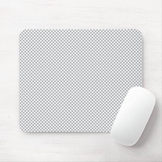 Minimal Grey Polka Dot Pattern  マウスパッド (マウス)
